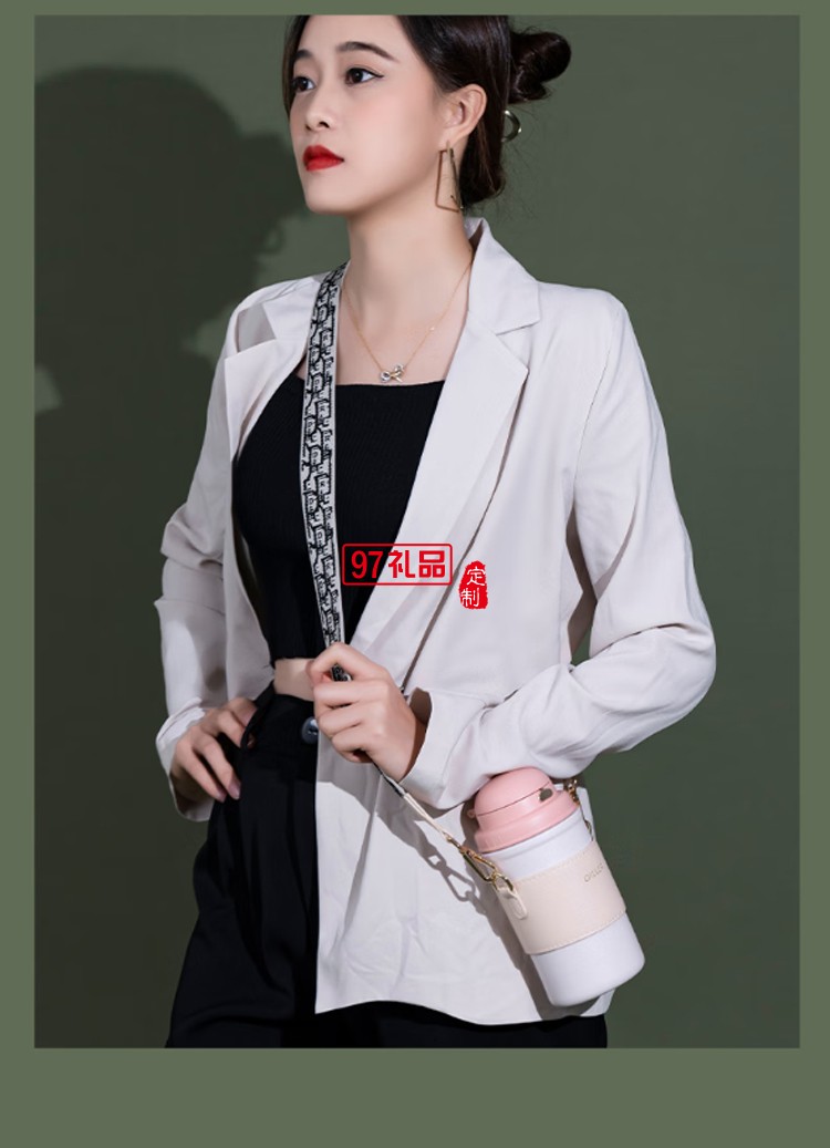 迪樂貝爾高顏值大容量帶吸管保溫水杯學(xué)生便攜隨手杯不銹鋼咖啡杯