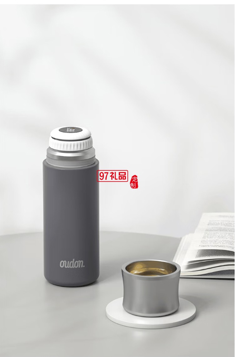  貝特系列-桌面杯 智能溫顯可拆卸悶茶杯 316不銹鋼保冷杯