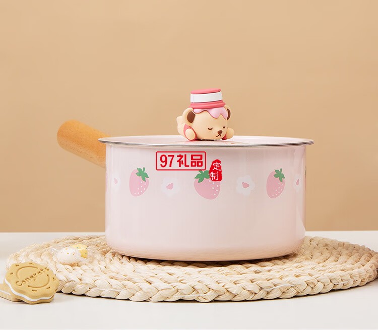 so.home泰迪珍藏琺瑯奶鍋搪瓷輔食煲湯煮奶大容量奶鍋