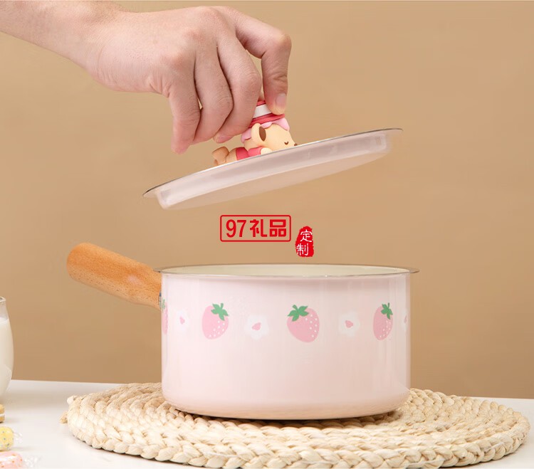 so.home泰迪珍藏琺瑯奶鍋搪瓷輔食煲湯煮奶大容量奶鍋