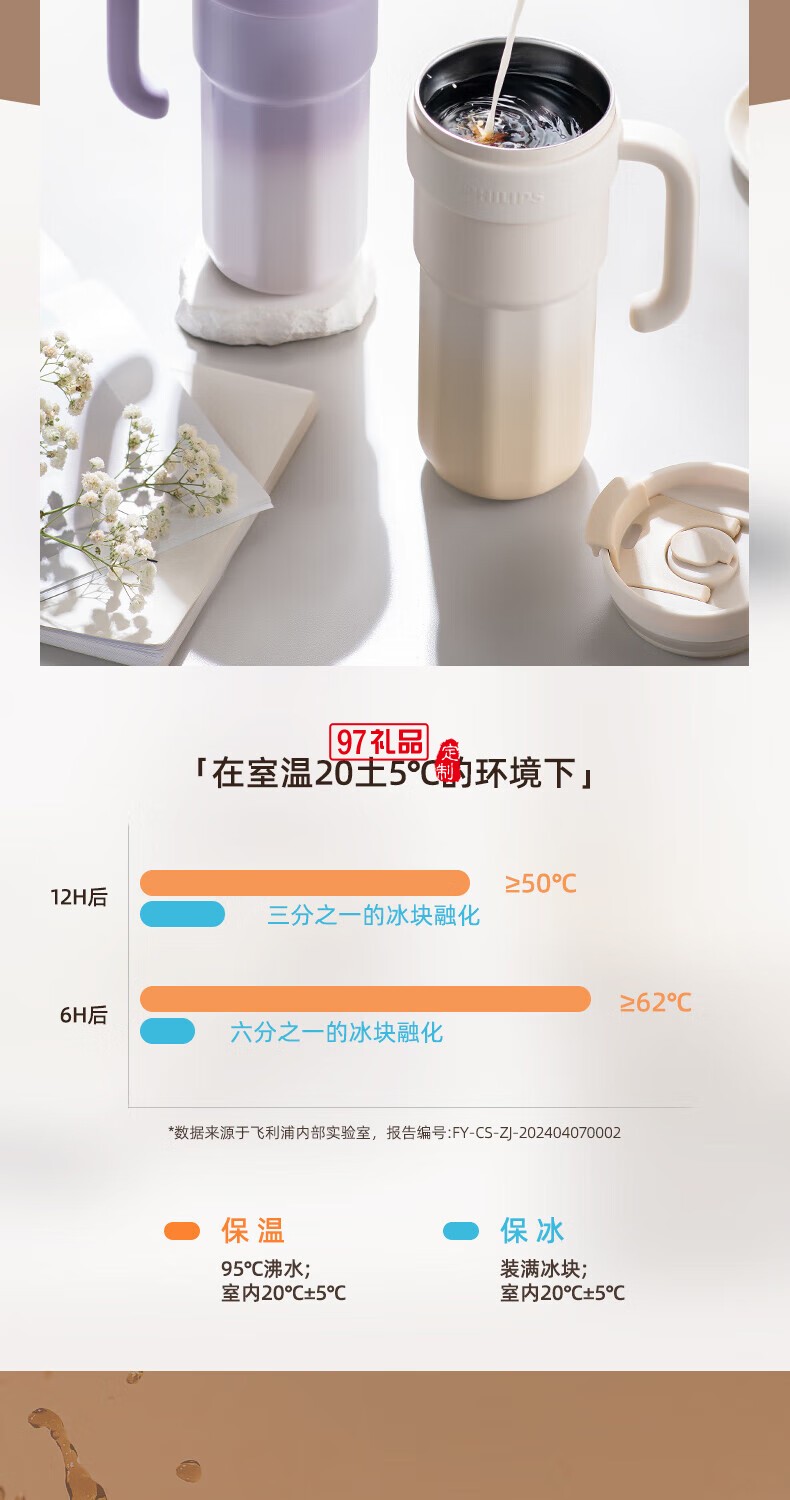 飛利浦冰霸杯 高級(jí)漸變色系，潮流時(shí)尚單品