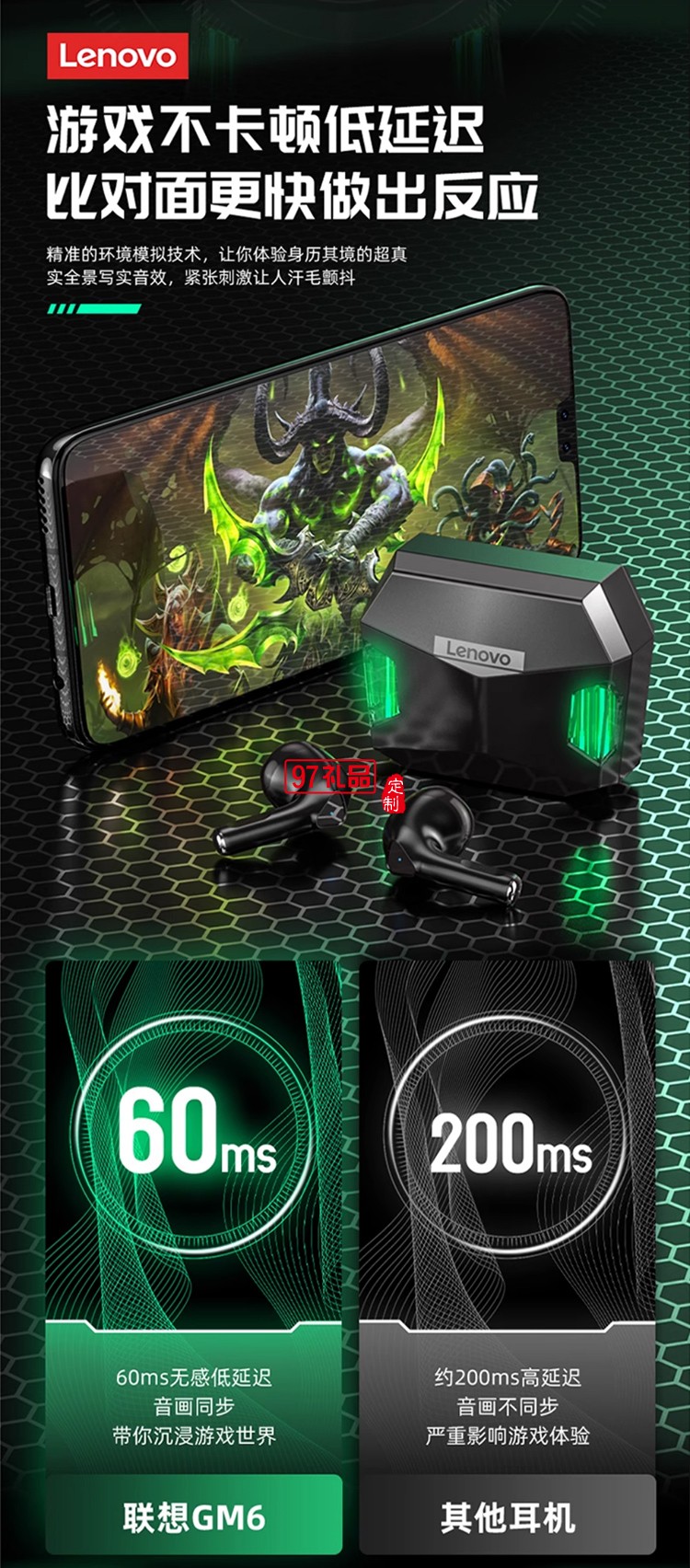 聯(lián)想thinkplus LivePods 真無線藍(lán)牙耳機