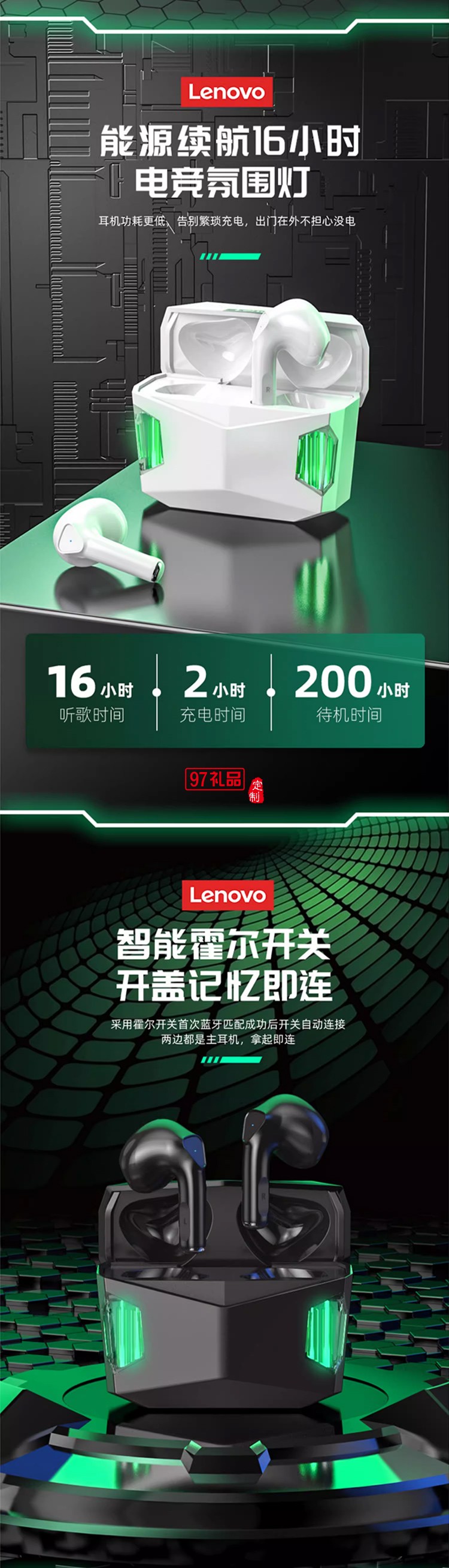 聯(lián)想thinkplus LivePods 真無線藍(lán)牙耳機