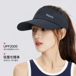 韓國(guó)zauo防曬空頂跑步帽女戶外運(yùn)動(dòng)防紫外線網(wǎng)球帽透氣春夏鴨舌帽
