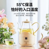 康寧全玻璃電熱水壺電水壺恒溫家用燒水壺養(yǎng)生壺 辦公室熱牛奶保溫壺?zé)畨? title=