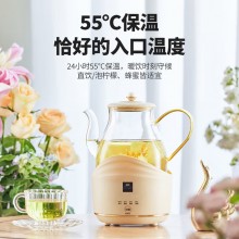 康寧全玻璃電熱水壺電水壺恒溫家用燒水壺養(yǎng)生壺 辦公室熱牛奶保溫壺燒水壺