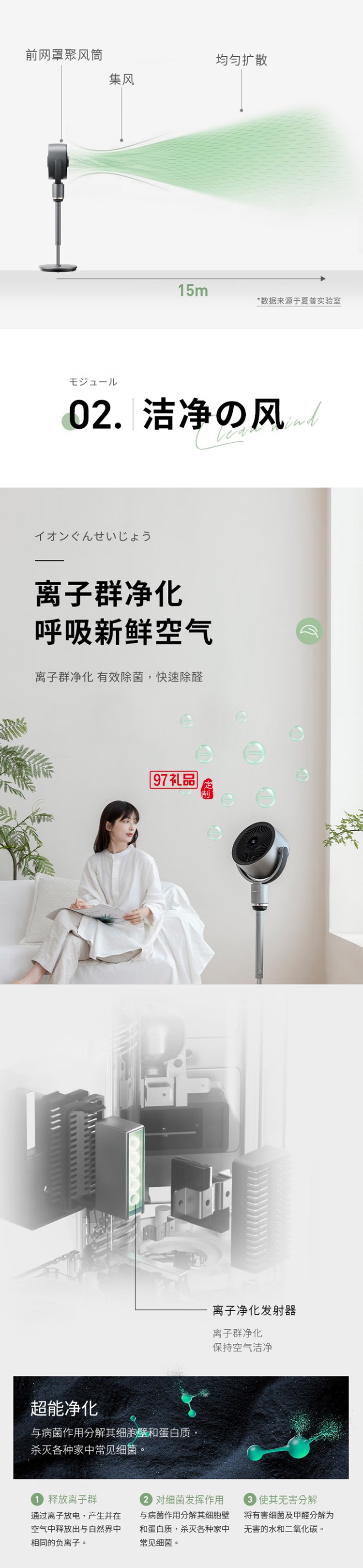 夏普空氣循環(huán)扇電風(fēng)扇輕音落地扇家用新款智能語音負(fù)離子濾網(wǎng)凈化電扇