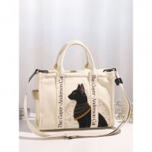 蓋亞安德森貓系列刺繡手提斜挎包