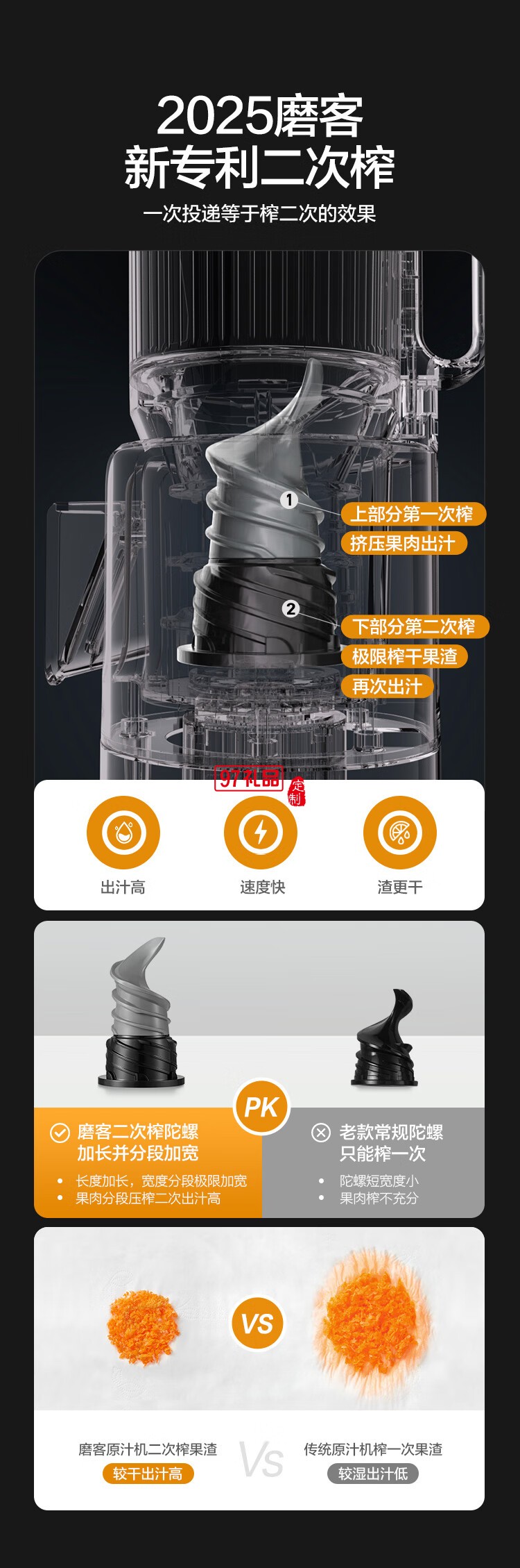 榨汁機(jī)原汁機(jī) 汁渣分離 NFC純果汁蔬菜全自動(dòng)易清洗料理機(jī)