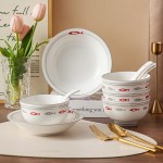 豪愛(ài)佳高溫釉下彩餐具套裝魚(yú)你一起10件套