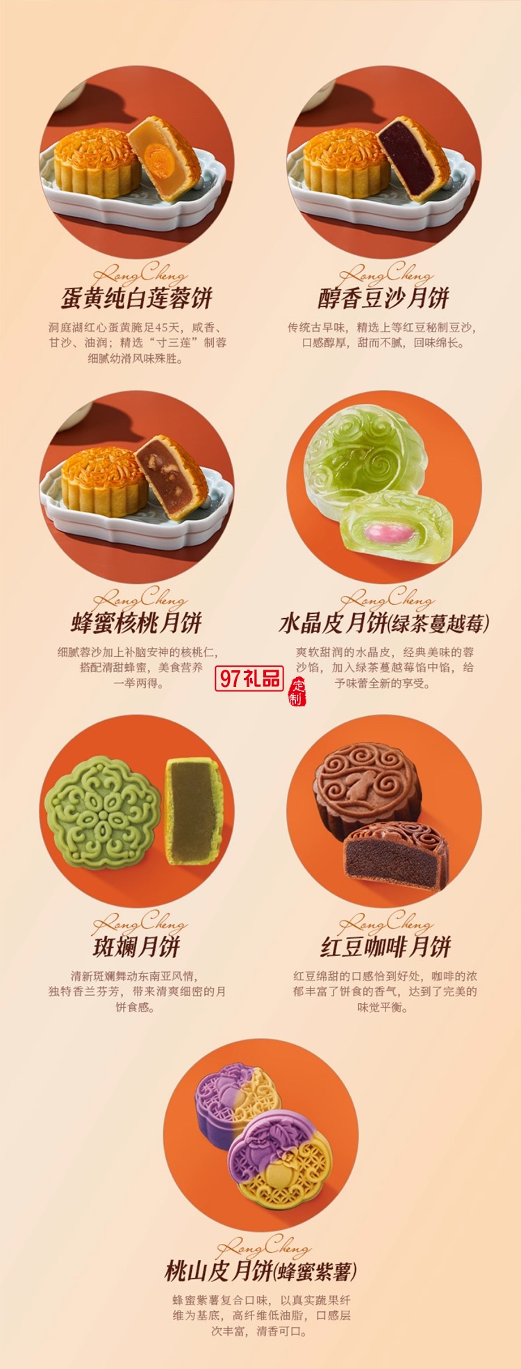 榮誠凡希鉑悅禮盒蛋黃蓮蓉中秋團圓送禮