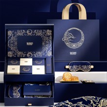 吉鳥守月蠟染中秋月餅高檔創(chuàng)意禮盒