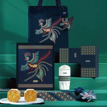 遇見霓裳苗繡吉宇鳥中秋新款月餅禮盒裝企業(yè)團(tuán)購(gòu)定制logo商務(wù)伴手禮