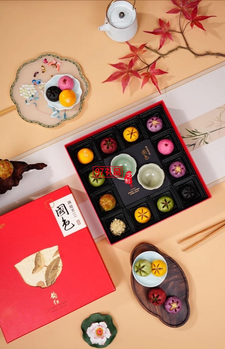 南宋胡記錦色蓮華禮盒杭州特產(chǎn)小吃休閑零食新中式糕點心禮盒