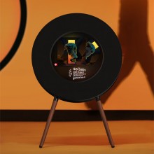 R1懸浮歌詞唱片音響家用智能藍(lán)牙音箱動態(tài)情緒音箱HIFI音質(zhì) 智能家居